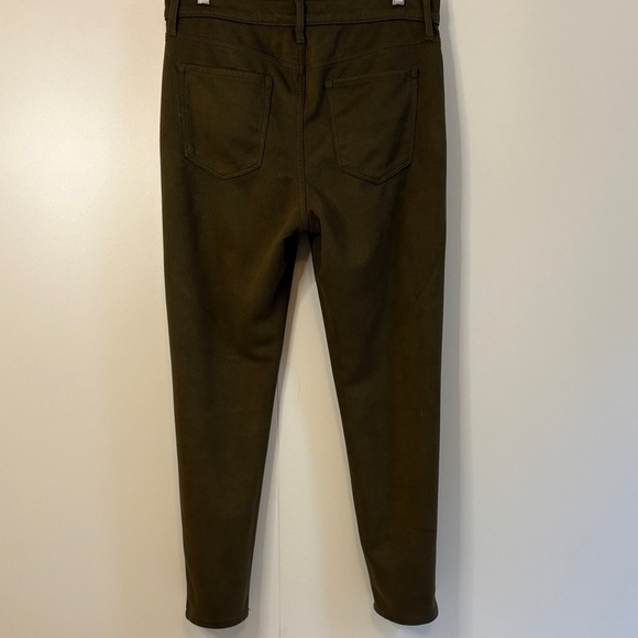 Banana Republic High-Rise Skinny Faux Suede Jeans in Olive - Picture 4 of 4